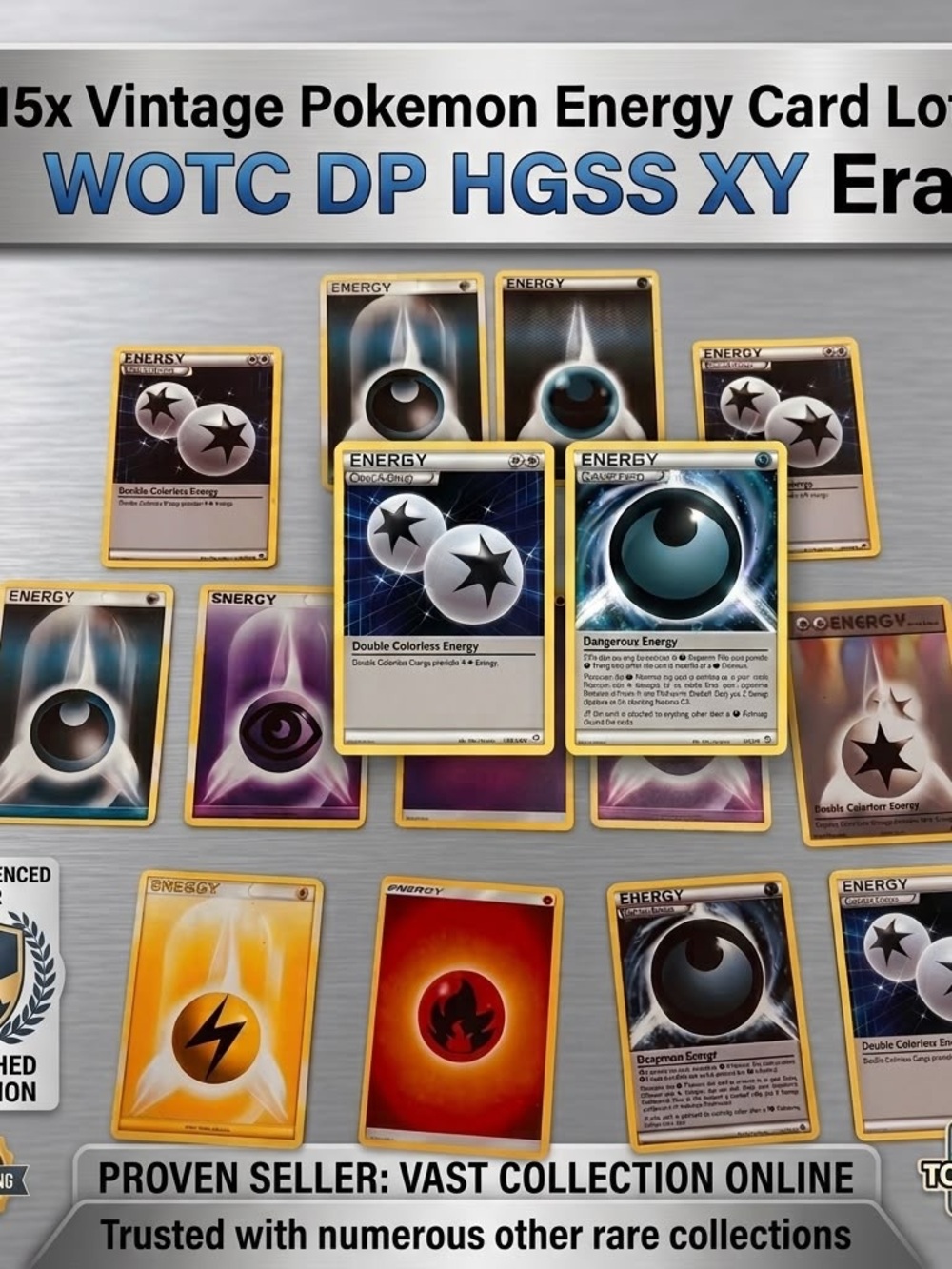 Lot 02 - 16pk Pokemon Energy Lot WOTC 2007 DP HGSS XY Sun Moon Era
